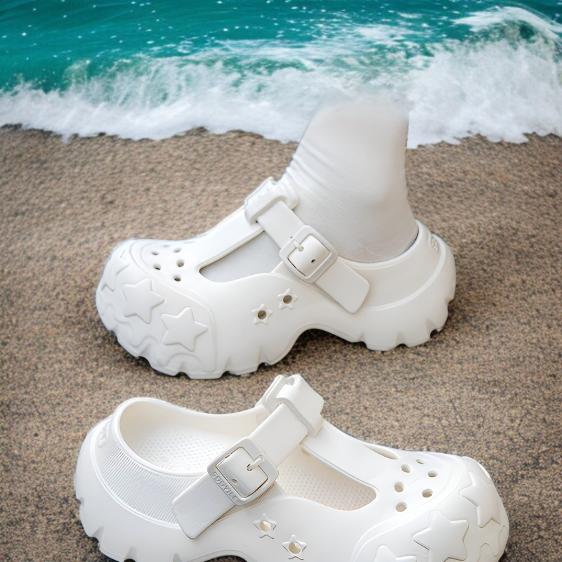 2025年新作女性用厚底ホールシューズ正面画像