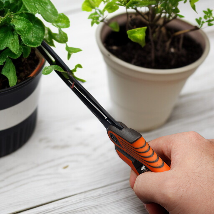 園芸用はさみ 園芸鋏 シャープで耐久性がある セーフティキャッチ やぶ 滑り止めハンドル