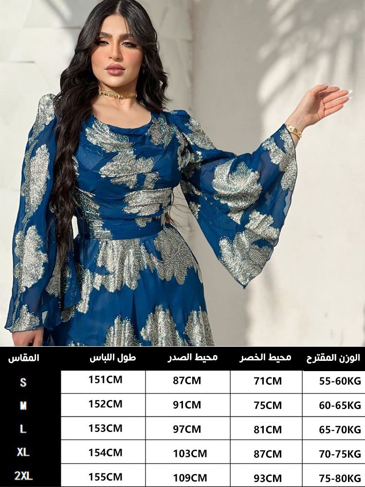 الفستان الفرنسي المطبوع الفاخر الحصري（يأتي أكبر الخصم لا مثيل له）