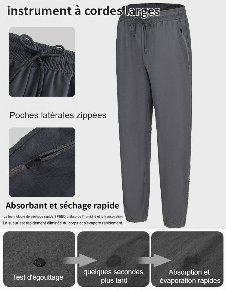 Printemps été Sport vitesse sèche pantalons hommes