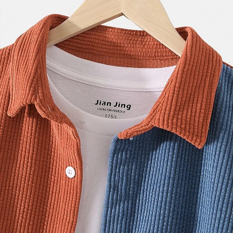 メンズ折襟コーデュロイ・ジャケット